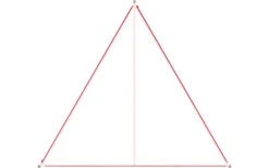 Lona Doblada Lisa Simple Lona Barbados Cereza / Cremallera Negra