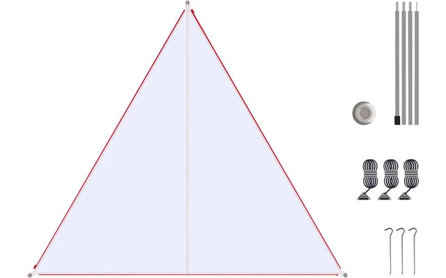 Lienzo Doblado Juego De Lona Blanco / Cremallera Azul Claro 7 Lienzo Doblado Juego De Lona Blanco / Cremallera Azul Claro - Imagen 5