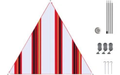 Bent Canvas Allover Set Tarp Raya Oriental Blanca / Cremallera Roja -Bo-Camp Ventas 251479 2376740 2