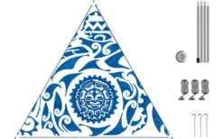 Bent Canvas Allover Set Tarp Oriental Stripe Cherry / Zipper Black -Bo-Camp Ventas 251485 1778700 3