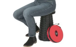 Taburete Telescópico Wedo Sittogo Rojo -Bo-Camp Ventas 333926 2206197