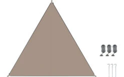 Toldo TC- Zip-Protect De Lona Simple Conectable 250 X 250 X 250 Cm Ocre -Bo-Camp Ventas 448436 3884278 1