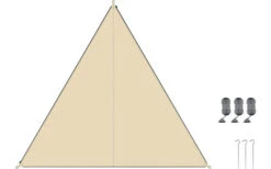 Toldos TC- Zip-Protect De Lona Simple Conectable 250 X 250 X 250 Cm Diseño África