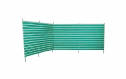 Rompevientos De Rayas Blue Diamond De 3,6 X 1,37 Metros, De Color Verde -Bo-Camp Ventas 605011 4439455 1