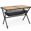 Mesa Rodante Berger Aluminio Bambú Negro 1 Mesa Rodante Berger Aluminio Bambú Negro -Bo-Camp Ventas 670467 4674711